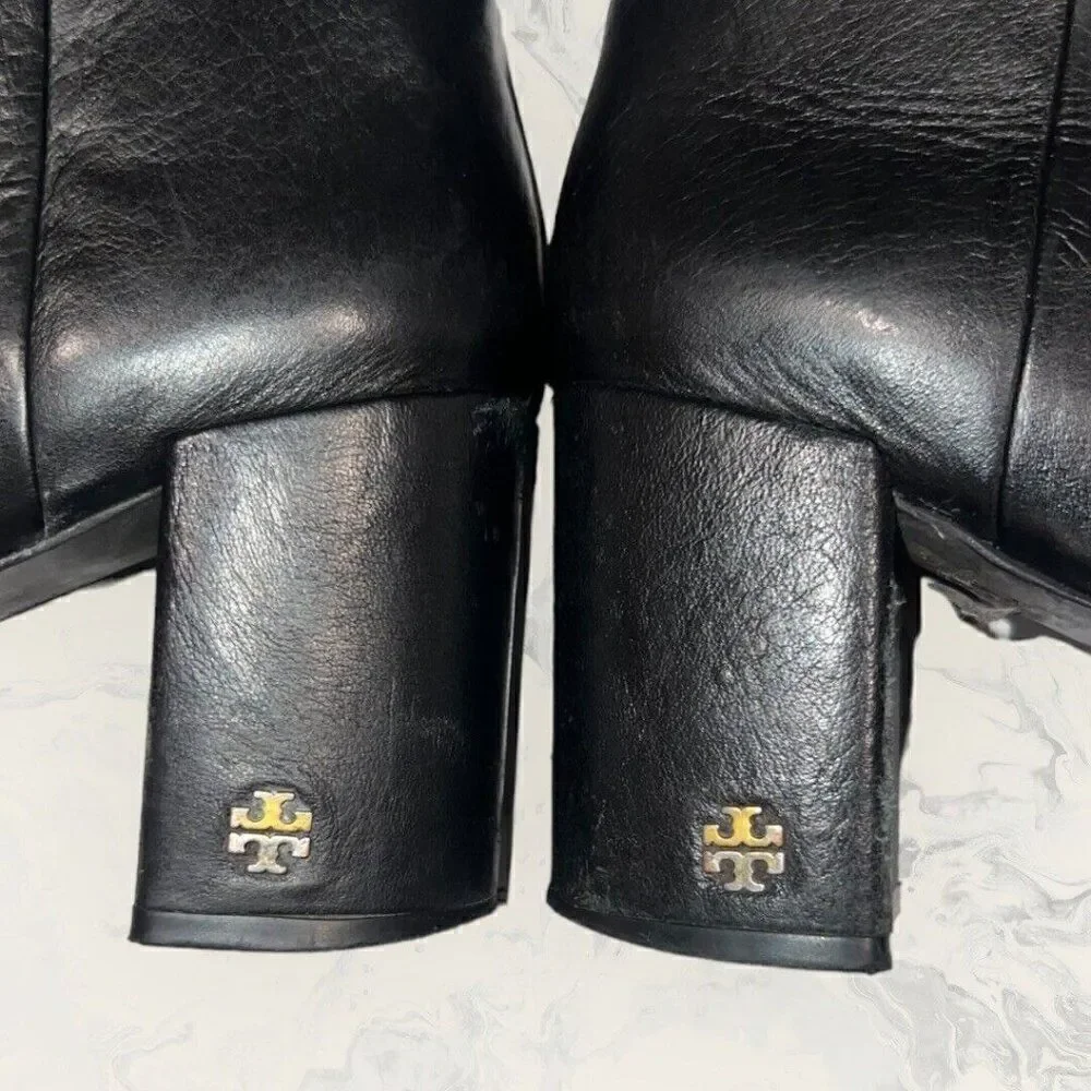 Tory Burch Brooke Slouchy 75mm Boot Nappa Leather Perfect Black Size 9.5M ($550)